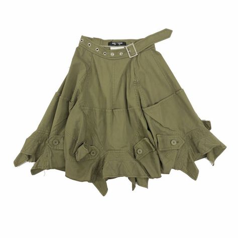 maIgosia on Twitter: "skirts by junya watanabe, c. 2000s https://t.co/Eb71oFJCdJ" / Twitter Gon Outfits, Nature Skirt, Skirt Png, Military Skirts, Utilitarian Aesthetic, Khaki Skirt, Cargo Skirt, Junya Watanabe, Edgy Outfits