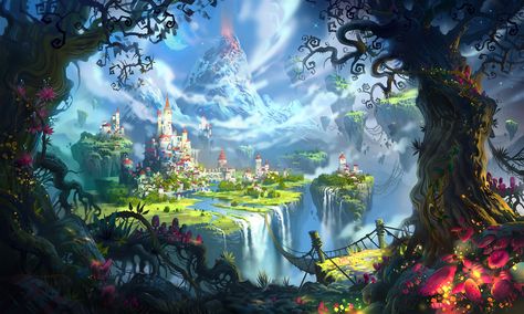 Places PT. 2 - Album on Imgur Piskel Art, Josephine Wall, 동화 삽화, Fantasy Magic, World Of Fantasy, Fantasy Setting, Fantasy Places, Fantasy Art Landscapes, Arte Fantasy