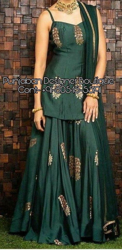 Designer Plazo, Dresses Punjabi, Plazo Suits, Punjabi Dresses, Sharara Designs, Designer Punjabi Suits, Mode Kimono, Kurti Designs Latest, Long Kurti Designs