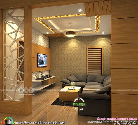 Living Area Partition Design, Drawing Room Interior, Interior Design Per La Casa, Living Room Tv Unit Designs, Hall Interior Design, Ceiling Design Living Room, Modern Bedroom Interior, Hall Interior, Living Room Partition