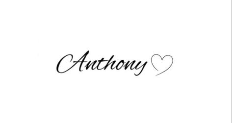 Anthony Name Tattoo Fonts, Anthony Tattoo Name Ideas, Anthony Tattoo Name, Anthony Name Tattoo, Anthony Name, Anthony Tattoo, Chest Tattoo Fonts, Tattoo Name Fonts, Name In Cursive