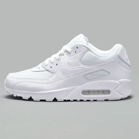 Women's Nike Air Max 90 White/Black-White Nike Shoes Women Air Max, Nike Air Max 90 Women, Nike Air Max 90 Mens, Air Max 90 Black, Air Max 90 Leather, Zapatillas Nike Air, Air Max 90s, Tenis Nike Air, Nike Air Max White