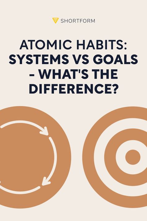 A goal is the end result you desire. Systems, on the other hand, are the processes that lead to the result. Read about why it is important to focus on systems vs. goals, according to personal development expert and Atomic Habits author James Clear. James Clear, Atomic Habits, Book Cover Design Inspiration, Path To Success, Book Cover Design, Atom, Personal Development, Life Hacks, Reading