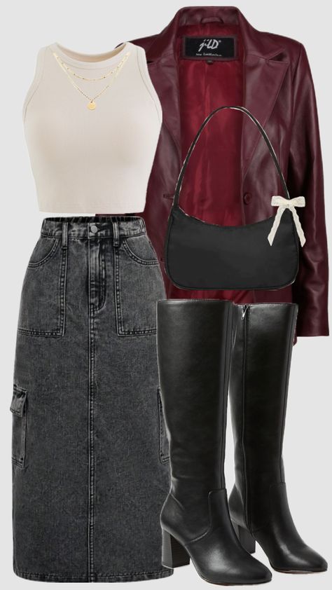 Autumn Aesthetic Outfit, Modest Outfits Aesthetic, Modest Classy Outfits, Maroon Outfit, Modest Outfit, Trending Fashion Outfits, Fashion Mistakes, Aesthetic Outfit, Autumn Aesthetic