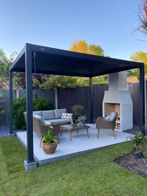 Pergola Patio Ideas Diy, Modern Backyard Landscaping, Backyard Seating, Backyard Renovations, Backyard Remodel, Patio Garden Design, Modern Backyard, Have Inspiration, Patio Makeover