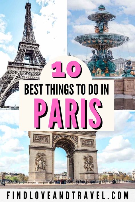 Your ultimate travel guide for the top 10 attractions you must-see in Paris! This Paris guide is perfect for first-timers and covers Paris must-see attractions along with off the beaten path places as a bonus! Paris travel | Paris France | Paris Itinerary | Paris things to do in | Paris photography spots | Eiffel Tower photos | Louvre | Versailles | Notre Dame | Paris hidden gems | Paris attractions | Paris first timers | Europe travel | beautiful destinations | Paris Museums | 4 days in Paris Must Do In Paris, Paris Must See, 5 Days In Paris, Paris Bucket List, Things To Do In Paris, Paris Itinerary, Paris Travel Tips, Paris France Travel, France Travel Guide