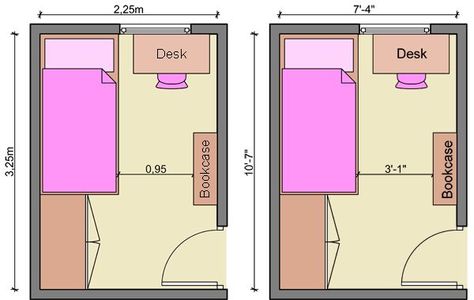 Medium Bedroom Layout, Square Bedroom Layout Ideas With Desk, Bedroom Ideas For Medium Sized Rooms, 9 By 9 Bedroom Layout, 2.5 X 2.5 Bedroom, Small Room Layouts Bedroom, Kids Room Layout Floor Plans, Room Layout Bedroom Small, Small Room Plan