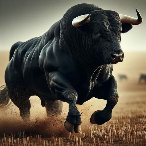 Taurus Bull Tattoos, Bull Artwork, Bull Pictures, Bull Images, Bald Eagle Art, Wild Bull, Bucking Bulls, Bull Painting, Charging Bull