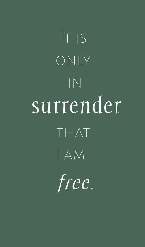 Surrender to the Lord. Only then are you truly free; free from sin, free from self. Sin Quotes Jesus, Surrender Quotes, Faith Reminders, Faith Board, Winning Quotes, Surrender To God, Christian Counseling, Conscious Awareness, Godly Life