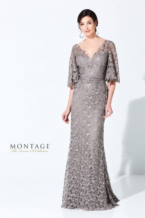 Browse the Spring 2021 collection from Ivonne D featuring mother of the bride dresses with sleeves, A-line silhouettes, lace and modest high necklines. Style 220D29 Mother Of Bride Outfits, Mother Of The Bride Dresses Long, Mother Of The Bride Gown, Sheath Gown, Mother Of Groom Dresses, Mob Dresses, فستان سهرة, Bride Gowns, Mon Cheri