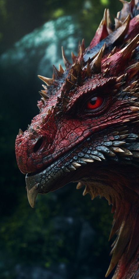 Dragon Fantasy Realistic, Dragon Front View, Dark Red Dragon, Dragon Realistic, Dragons Face, Merlin Dragon, Dragon Faces, European Dragon, Dragon Photography