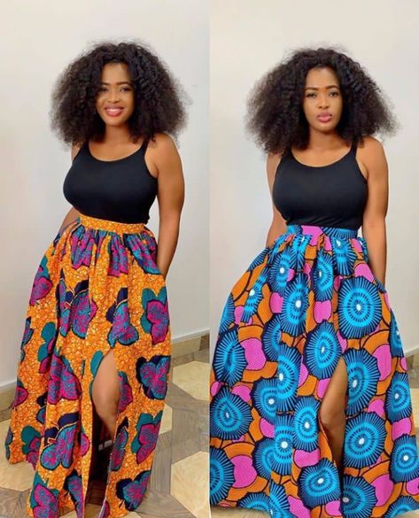 Chitenge Skirts High Waist, Ankara Skirt Styles High Waist, Ankara Skirt Styles Classy, Pamdee Fashion, Chitenge Designs, Ghana Outfits, Ankara Skirt Styles, Hangout With Friends, Ghana Accra