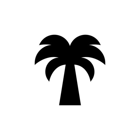 Fun Symbols, Palm Tree Images, Palm Tree Icon, Palm Tree Vector, Tree Stencil, Tree Icon, Tropical Climate, Coconut Tree, Home Icon