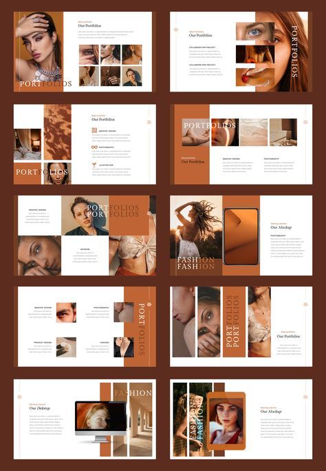 This Presentation Template can be used for any variety of purposes, such as: Company Profile, Creative Agency, Corporate & Business, Portfolio, Photography, Startup, Social Media, Pitch Deck , and also can be used for Personal Portfolio. Portfolio Creative Design, Layout Editoriale, Photography Presentation, Fashion Portfolio Layout, Graphic Design Portfolio Layout, Presentation Slides Design, Portfolio Fashion, 포트폴리오 레이아웃, Presentation Design Layout