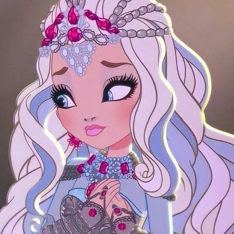 White Hair, Darling Charming Icons, Darling Charming Aesthetic, Eah Icons, Darling Charming, Charming Aesthetic, My Bestie, Ever After High, Ever After