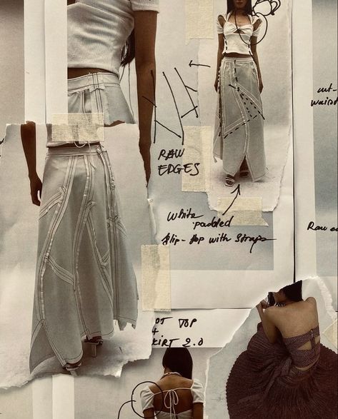 Fashion Sketchbook Inspiration, Ropa Upcycling, Fashion Portfolio Layout, Fashion Dream Job, Fashion Design Sketchbook, Fashion Design Portfolio, Fashion Journals, Fashion Sketchbook, Fashion Portfolio