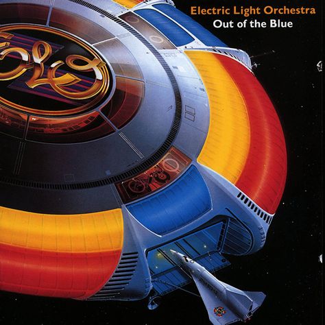 Electric Light rchestra - Out of the Blue 1977 Rock Album Cover, Greatest Album Covers, Classic Rock Albums, Electric Light Orchestra, Rock Album Covers, Classic Album Covers, Turn To Stone, Iconic Album Covers, Electric Light