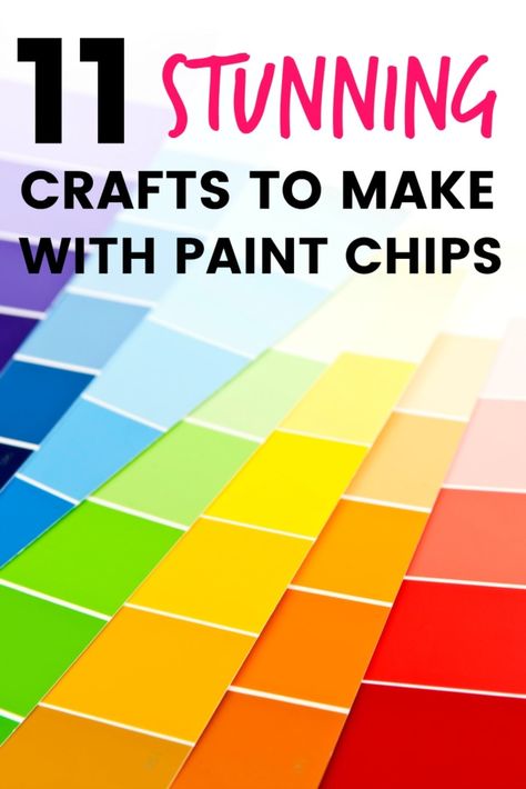 Organisation, Paint Sample Art, Paint Chips Diy, Paint Samples Crafts, Paint Swatch Art, Paint Chip Wall, Paint Chip Cards, Paint Sample Cards, Paint Chip Crafts