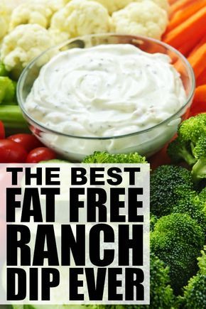 Low Fat Dip For Veggies, Greek Nonfat Yogurt Recipes, Fat Free Ranch Dressing Recipe, Fat Free Lunch Ideas, Fat Free Dressing Recipes, Fat Free Greek Yogurt Recipes, Fat Free Meals, Fat Free Foods, Low Fat Dips