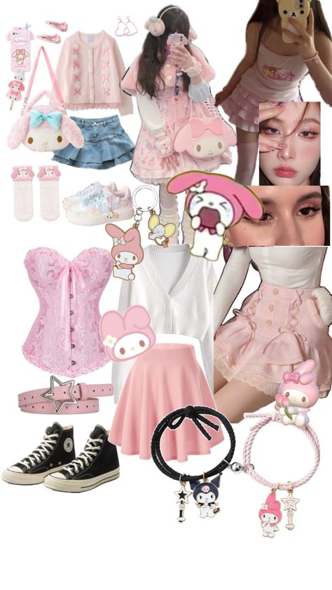 My Melody Costume Halloween, My Melody Costume, My Melody Halloween, Duo Costumes, Anime Halloween, Trendy Halloween Costumes, Trendy Halloween, Anime Family, Cute Halloween Costumes