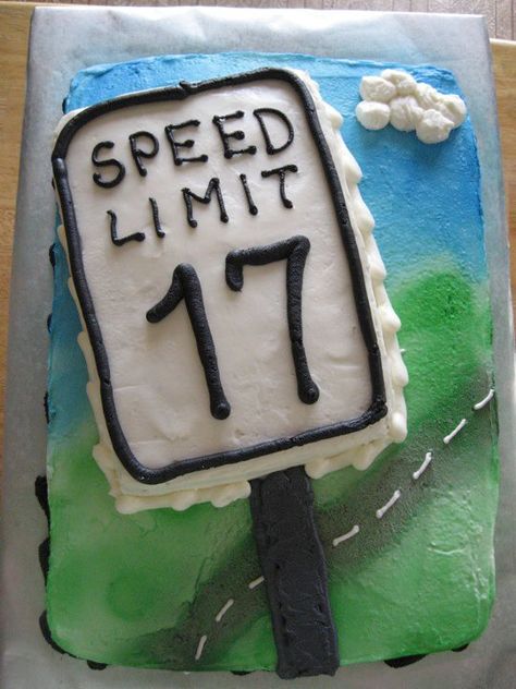 17th Birthday Cake for teenager with driving license — Beth J. Noël 17th Birthday Ideas Boy, 17th Birthday Cake Boy, Boys Birthday Cakes Easy, Dessert Crafts, Birthday Cake For Teens, Cakes For Teenagers, 17th Birthday Cake, Christmas Jello, 17. Geburtstag