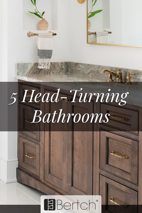 The right vanity can transform your bathroom into a luxurious retreat. Here are five bathroom vanities that have captured our hearts with their exceptional design and functionality. Dark Wood Vanity, Shower Alcove, Showroom Inspiration, Modern Luxury Bathroom, Ideas For Bathroom, Walnut Cabinets, Vanity Ideas, Wood Vanity, Glass Shower Doors