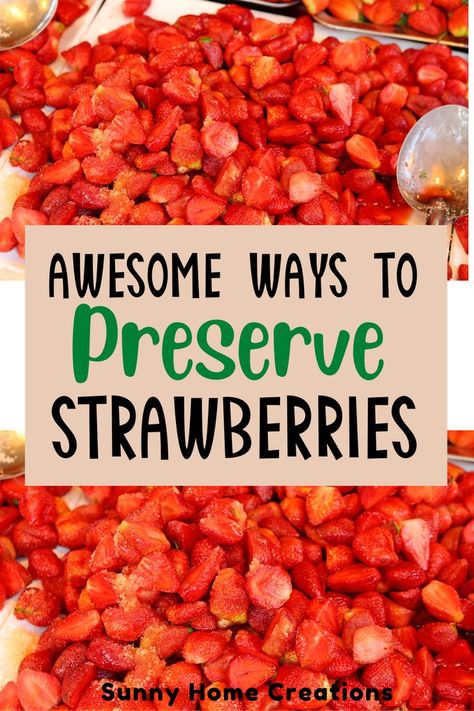 How To Preserve Strawberries, Preserve Strawberries, Strawberry Vinegar, Homemade Strawberry Jam, Strawberry Preserves, The Chef, Strawberry Jam, Preserving Food, How To Make Homemade