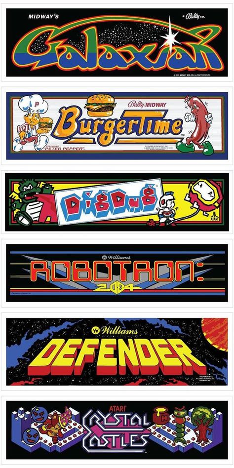 Arcade Art, Retro Games Room, Game Room Wall Art, Retro Arcade Games, Wallpaper Retro, Arte 8 Bits, Arcade Cabinet, Classic Video Games, Retro Arcade