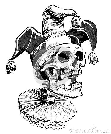 Creepy Jester, Jester Skull, Jester Tattoo, Horror Drawing, Jester Hat, Skull Art Drawing, Theme Tattoo, Tattoo Art Drawings, Dark Art Drawings