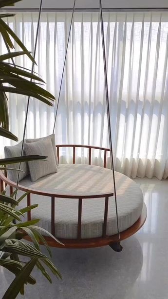 Swing Bed, Interior Design Your Home, Smart Home Design, House Furniture Design, Homecoming Hair, Cozy Room Decor, Bedroom Furniture Design, Design Your Home, House Interior Decor