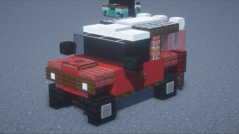 Minecraft Van Build, Minecraft Pickup Truck, Minecraft Sports Car, Minecraft Vehicle Builds, Minecraft Car Build, Minecraft Motorcycle, Minecraft Car Design, Car In Minecraft, Car Minecraft