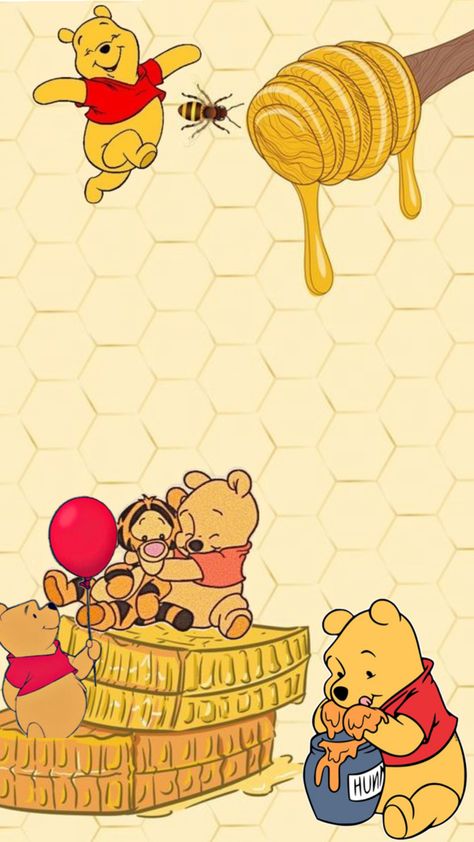 Wallpaper Winnie The Pooh Background, Winnie The Pooh Wallpaper, Pooh Wallpaper, Baby Olivia, My Childhood Friend, Winnie The Pooh Pictures, Winnie The Pooh Birthday, Birthday Wallpaper, Baby Shower Brunch