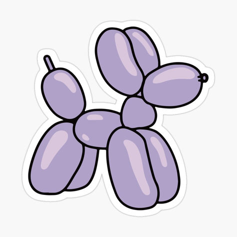 Check out this cute pastel purple balloon dog sticker. A trendy design to fit your aesthetic :) Cute Sticker Design Ideas, Stickers Aesthetic To Draw, Cute Stickers Aesthetic Purple, Sticker Designs Ideas, Pastel Purple Stickers, Purple Stickers Aesthetic, Stickers Purple Aesthetic, Cute Purple Stickers, Stickers To Print Out