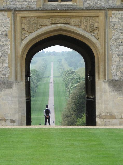 Undercroft View to the Long Walk by Hugh Peden, via Flickr, Windsor Great Park, road leads to Windsor Castle, UK London Suburbs, The Long Walk, Crown Estate, King George Iv, George Iv, Castle Mansion, Famous Castles, King George Iii, Royal Residence