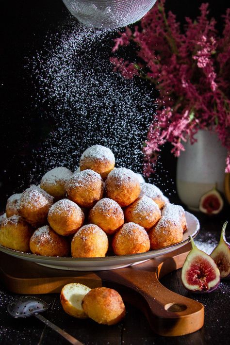 Russian Donut Holes - Ponchiki - Simply Home Cooked Tea Cookies Recipe, Russian Tea Cookies, Farmer’s Cheese, Russian Desserts, Making Donuts, Doughnut Holes, Farmers Cheese, Tea Cookies, Donut Holes