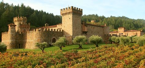 Castello di Amorosa is an medieval inspired Tuscan castle and winery in world famous Napa Valley. Explore our castle winery and enjoy a wine tasting. Castles In America, American Castles, Napa Valley Trip, Napa Trip, Napa Wineries, Napa Valley Wineries, Castles To Visit, Old Castle, California Wine Country