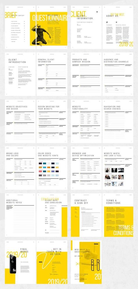 #Questionnaire_Design #Survey_Questionnaire #Booklet_Layout #Client_Questionnaire Questionnaire Design, Fashion Web Design, Survey Design, Fashion Website Design, Website Design Inspiration Layout, Questionnaire Template, Ui Design Trends, Workbook Design, 광고 디자인