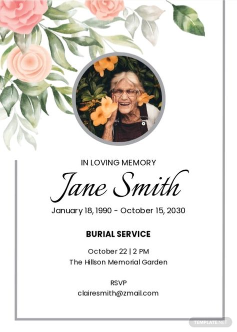 Eulogy Template, Memorial Garden, Web Template Design, Program Template, Templates Printable Free, Google Docs, In Loving Memory, Microsoft Word, Baby Cards