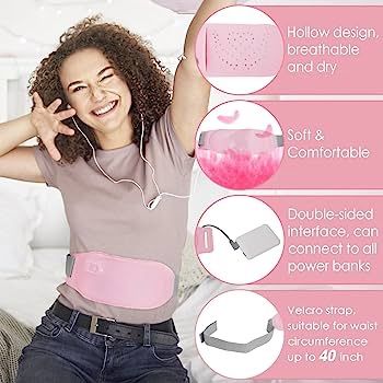 This portable heating pad can make periods manageable on the go 😌😌😌😌 #period #women #relief Heating Pad For Cramps, Period Relief, Menstrual Relief, Portable Heating Pad, Menstrual Cramp Relief, Period Pain Relief, Period Pads, Cramps Relief, Heating Pads