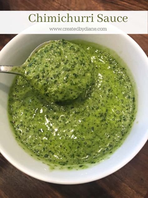 Cilantro Sauce Recipe, Easy Chimichurri Sauce, Spicy Sauces, Steak With Chimichurri, Recipe With Honey, Steak With Chimichurri Sauce, Chimichurri Sauce Recipe, Chimichurri Recipe, Cilantro Lime Sauce