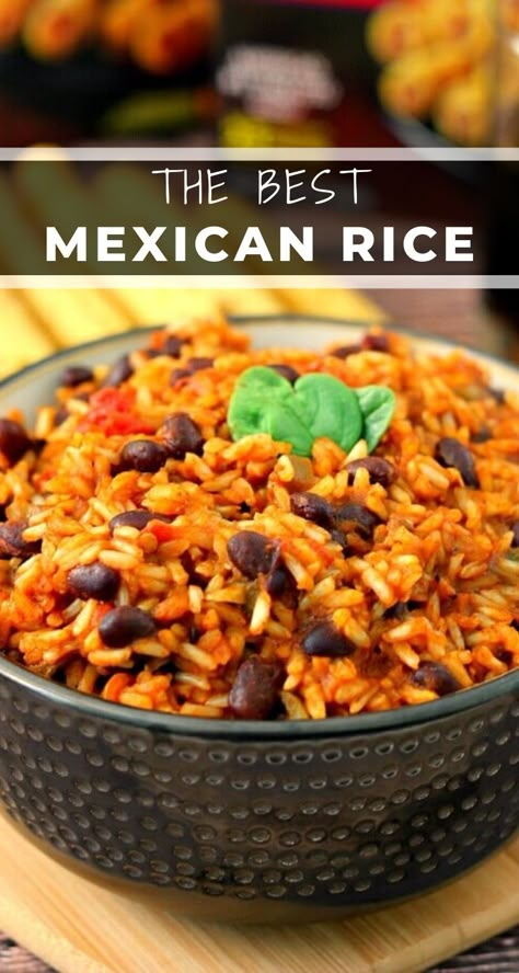 Simple Mexican Rice, Rice Recipe Easy, Taco Side Dishes, Mexican Rice Easy, Mexican Rice Recipes, Mexican Side Dishes, Black Beans And Rice, Rice Side, Rice Recipes For Dinner