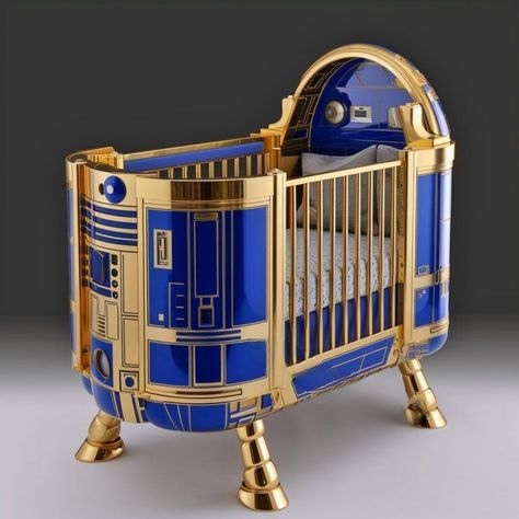 These Star Wars-themed baby cribs are truly exceptional! Star Wars Nursery Decor, Star Wars Baby Room, Star Wars Kids Room, Star Wars Nursery, Crib Design, Whimsical Nursery, Star Wars Birthday Party, Playroom Design, R2 D2