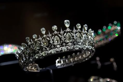 Princess Louise’s Sparkling Diamond Wedding Tiaras Fife Tiara, Diamond Tiara Wedding, Money Is Everything, Light Green Emerald, Emerald Tiara, Princess Louise, Royal Crowns, Royal Tiaras, Crowns And Tiaras