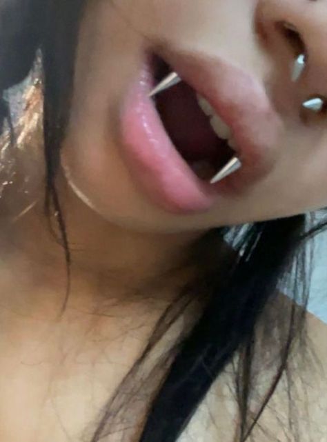 Angel Bites, Mouth Piercings, Face Piercings, Cool Piercings, Snake Bites, Cute Piercings, Body Jewelry Piercing, Chat With Friends, Piercing Tattoo