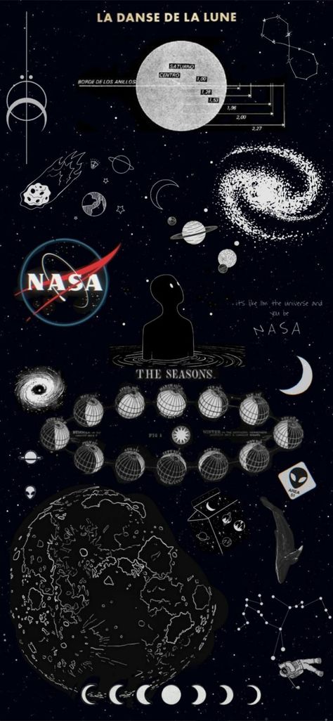 Nasa Aesthetic, Iphone Wallpaper Nasa, Iphone Wallpaper Stars, Nasa Wallpaper, Alien Aesthetic, Astronaut Wallpaper, Planets Wallpaper, Aesthetic Space, Black Phone Wallpaper