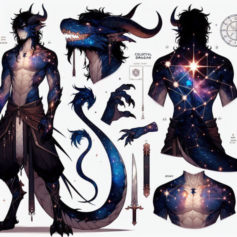 Demon Hybrid Human, Male Shapeshifter Art, Dragon Demon Hybrid, Original Species Humanoid, Humanoid Creature Concept Art, Naga Oc Male, Dragon Hybrid Human, Humanoid Creature Design, Fantasy Creatures Humanoid