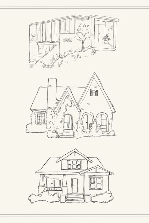 Whimsical Home Doodles and Single Line Drawings: Explore the charm and creativity of home-inspired illustrations. Discover delightful doodles and single-line drawings that capture the essence of a house. Perfect for art enthusiasts and home decor lovers alike. #HomeDoodles #SingleLineDrawings #HouseIllustrations #ArtInspiration House Drawings Sketches, Doodle Houses Drawing, Home Doodle, House Outline Drawing, Line Drawing House, House Line Art, House Line Drawing, Home Illustration House, House Illustration Simple