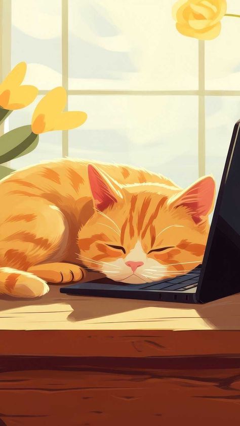 Feeling lazy.... Animals With Geometric Shapes, Cat Meme Wallpaper, Cat Wallpaper Laptop, Victoria Turner, Wallpaper For Laptop, Iphone Wallpaper Cat, Cat Images, Png Stickers, Wallpaper Cat