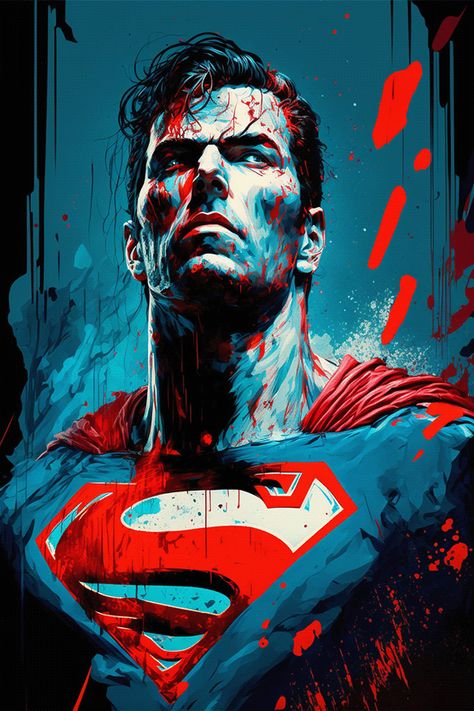 Batman Comic Wallpaper, Illustration Comic, Superhero Poster, Superman Man Of Steel, Superman Art, Bjorn Borg, Marvel Superhero Posters, Superman Lois, Best Superhero