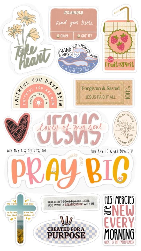 +Removable, kiss-cut vinyl stickers +Super durable and water-resistant +Finish: Glossy/Matte/Transparent #redbubble #redbubbleartist #redbubblestickers #redbubbleshop #sticker #stickers #stickerdesign #stickersforsale #christian #christianwomen #christiangirl #christianity #gospel #faith #scripture #biblejournalingcommunity #bible #biblelovenotes #spirituality #journaling #jesusfollower #jesus #christianstickers #christianity #flowers #floral #letters #handmade #smallbusiness #vinylsticker Lover Of My Soul, Bible Journal Stickers, Daily Planner Stickers, Bible Journaling Printables, Hope Bible Verses, Jesus Paid It All, Christian Quotes Wallpaper, Jesus Drawings, Red Bubble Stickers